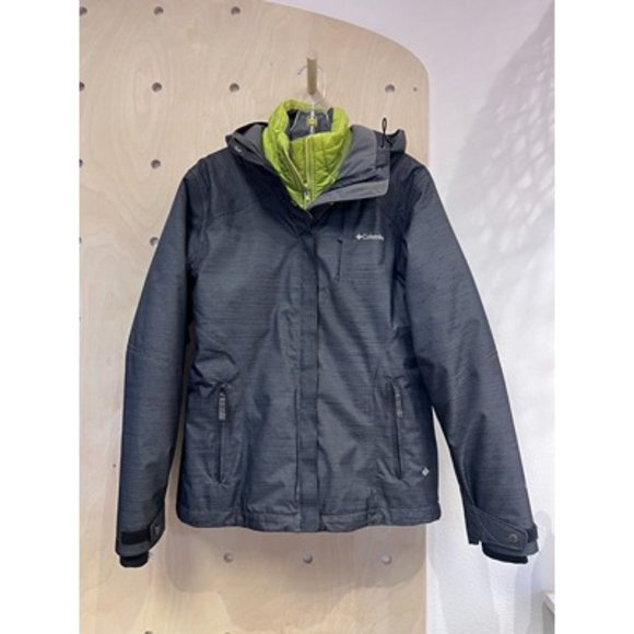 Columbia Sports Company Omni Tech Charcoal Gray Interchange Parka Jacket Size M - Picture 1 of 16